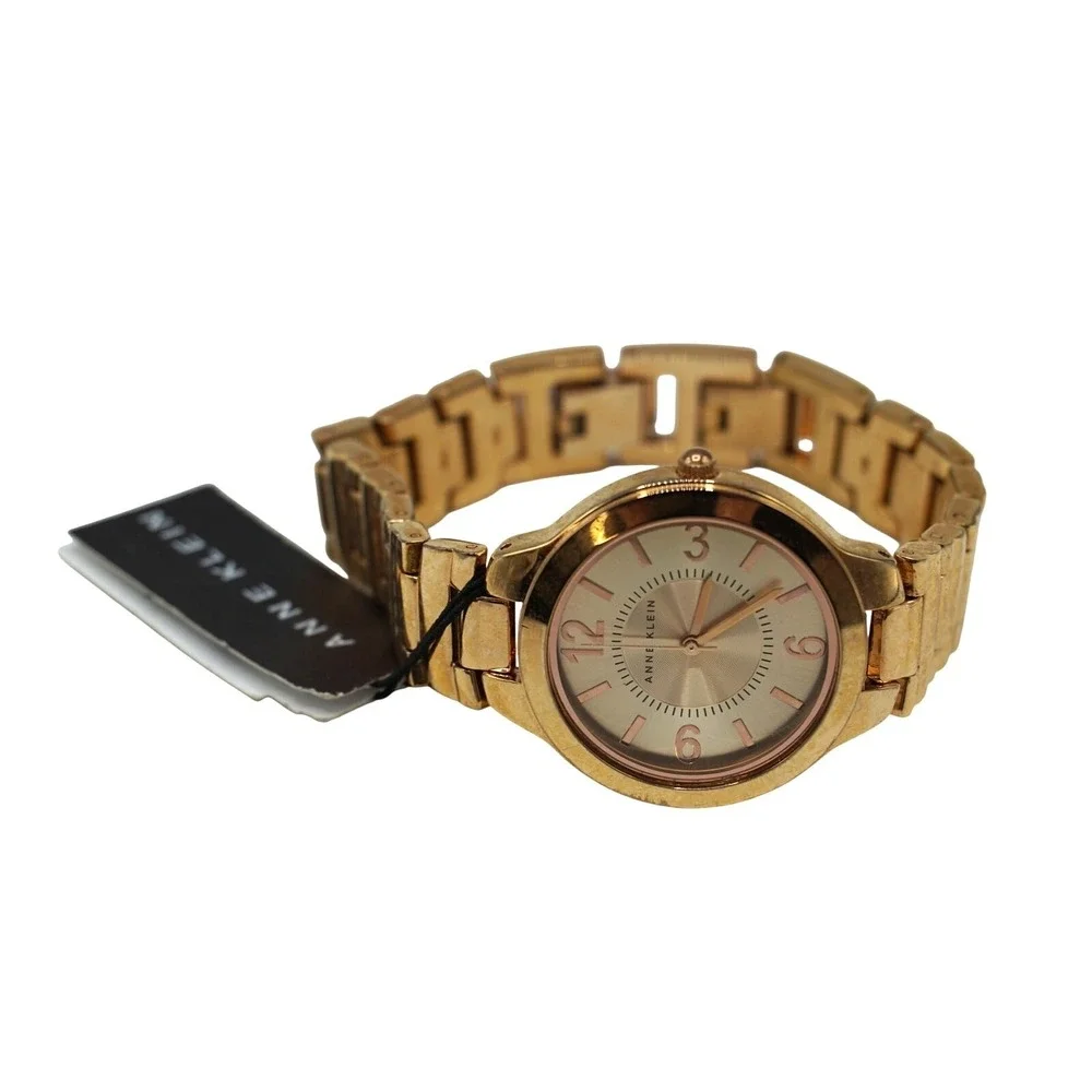 Anne Klein Wrist Watch Analog‎ Gold Ladies New Battery